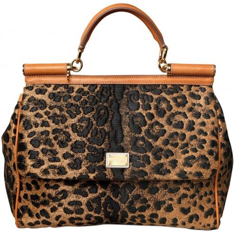 Dolce & Gabbana Miss Sicily Top Handle in Animal (leopard) - Lyst