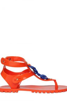 DSquared2 Rubber Chain Flats - Lyst