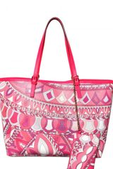 Emilio Pucci Printed Grainy Tote