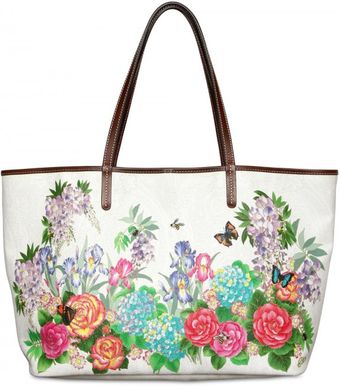  Floral Print Pvc Tote 