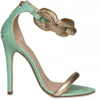 Giambattista Valli 120mm Python & Chain Sandals - Lyst