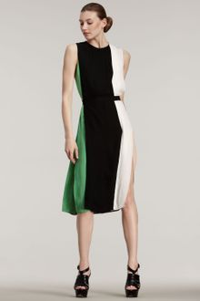 J. Mendel Colorblock Silk Dress - Lyst