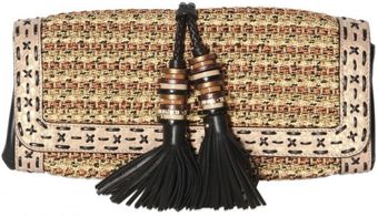  Lucky Woven Rope and Elaphe Clutch 