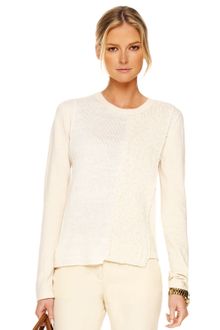 Michael Kors Patchwork-knit Sweater - Lyst