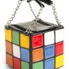 Modcloth The Gleaming Cube Handbag in Multicolor (black) - Lyst