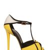 Roger Vivier 120mm Prismick Leather & Suede Sandals in Yellow - Lyst