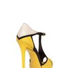 Roger Vivier 120mm Prismick Leather & Suede Sandals in Yellow - Lyst