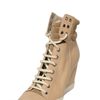 See By Chloé 90mm Leather Sneaker Laced Wedges in Beige - Lyst