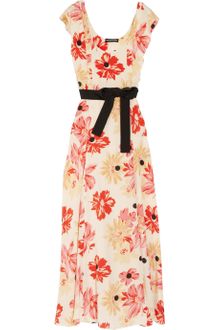 Sonia Rykiel Floral-print Silk Crepe De Chine Dress - Lyst