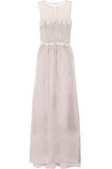 Valentino Beaded Silk-organza Gown