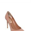Valentino 100mm Patent Pointy Pumps in Pink (rose) - Lyst