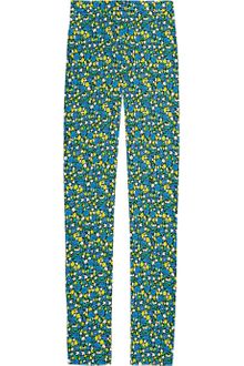 Versus  Floral print Crepe Slim-leg Pants - Lyst