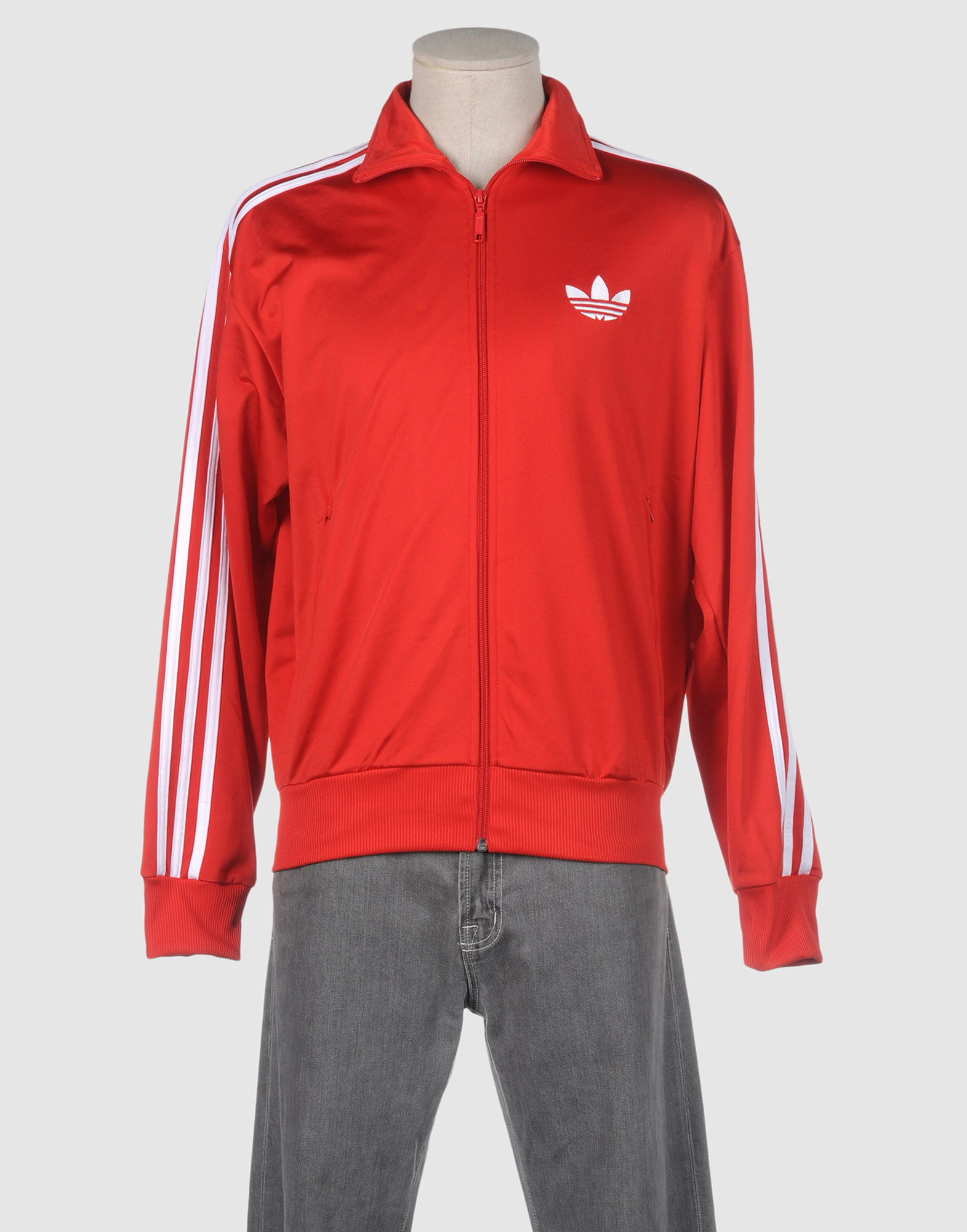 Adidas Zip Sweatshirt in Red for Men (azure) | Lyst
