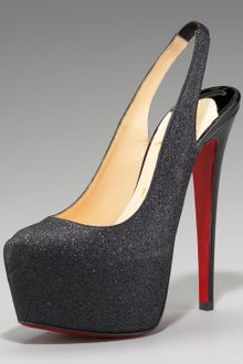 Christian Louboutin Dafsling Glittered Platform Pump - Lyst