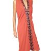 Etro Beaded Viscose Cady Dress in Brown (rust) - Lyst