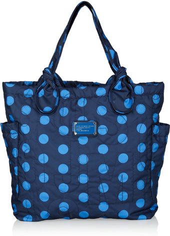 Marc By Marc Jacobs Tate Medium Polka Dot-print Nylon Tote - Lyst