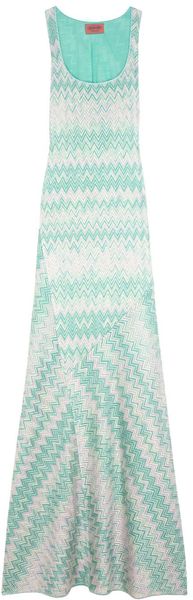 Zig Zag Lurex Long Dress 