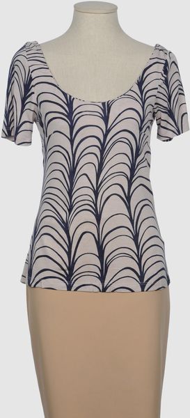 Siyu Top in Beige (blue) - Lyst