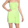 Versace Strapless 3d Jersey Dress in Green - Lyst