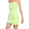 Versace Strapless 3d Jersey Dress in Green - Lyst