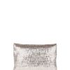 Anya Hindmarch Metallic Woven Silver Huxley Clutch in Silver - Lyst