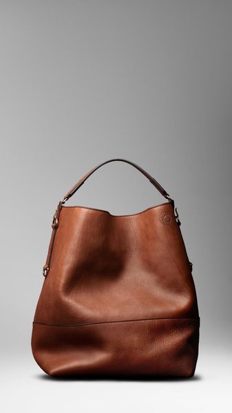 Burberry Large Washed Leather Duffle Bag - Lyst