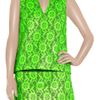 Christopher Kane Lasercut Neon Leather Top in Green - Lyst