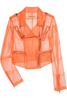 Christopher Kane Neon Lace Biker Jacket - Lyst