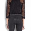 D&g Chain Detail Lace Shirt in Black - Lyst