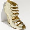 Oscar De La Renta 'Dakota' Wedge Bootie in Gold (gold leather) - Lyst