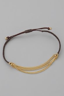 shashi Three Row Chain Bracelet - Lyst
