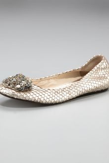 Vera Wang Lavender Bead-toe Ballerina Flat - Lyst