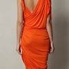 Lanvin Grecian Dress in Orange (coral)