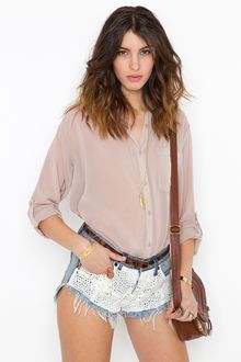 Nasty Gal Crochet Bonita Cutoff Shorts - Lyst