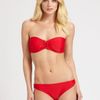 Shoshanna Solid Bandeau Bikini Top in Red - Lyst