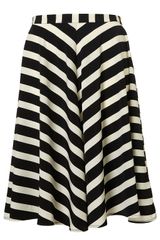 Topshop Stripe Full Circle Skirt