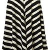 Topshop Stripe Full Circle Skirt in Black - Lyst