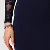 Free People Ginger Long Sleeve Lace Back Tunic in Blue (navy) - Lyst