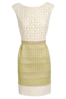 Giambattista Valli Macramé Lace And Tweed Pencil Dress - Lyst