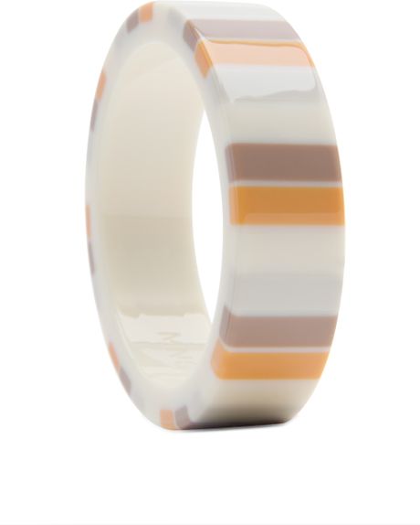 Mango Bangle Bracelet  in Beige (ow) - Lyst