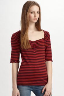 Marc By Marc Jacobs Eloise Striped Jersey Top - Lyst