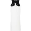 Notte By Marchesa SilkCrepe and Lace Gown in Black (white) - Lyst