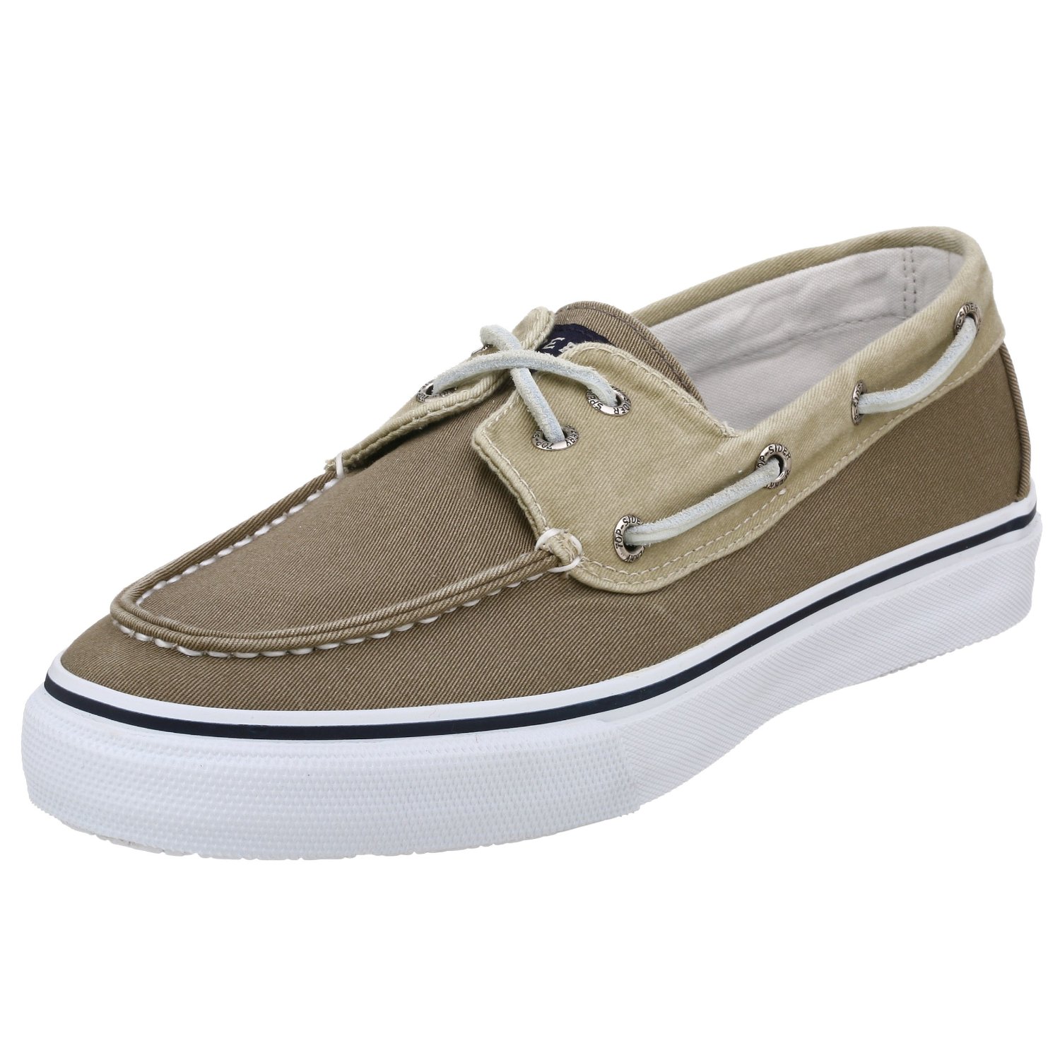 Sperry Topsider Mens Bahama 2 Eye Boat Shoe in Khaki for Men khaki 