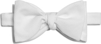 Turnbull & Asser White Cotton Piqué Bow Tie - Lyst