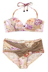 Zimmermann Harmer Twist Bikini in Floral
