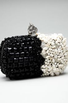 Alexander McQueen Two-tone Punk Box Clutch - Lyst