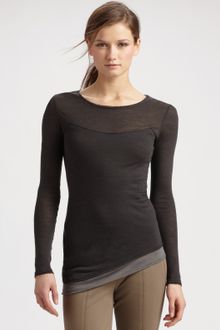 Donna Karan New York Lightweight Double-layer Top - Lyst