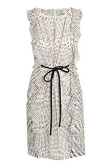 Giambattista Valli Line and Silk Spot Dress - Lyst