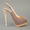 Giuseppe Zanotti Peep Toe Sandal in Beige (grey) - Lyst