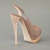 Giuseppe Zanotti Peep Toe Sandal in Beige (grey) - Lyst